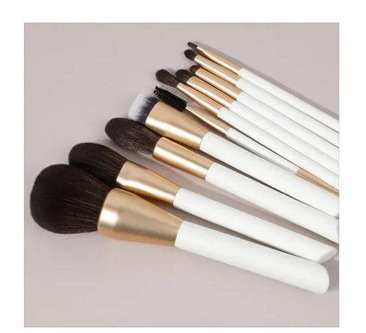 Beautichen 10PCS Wood Handle Makeup Brush Set
